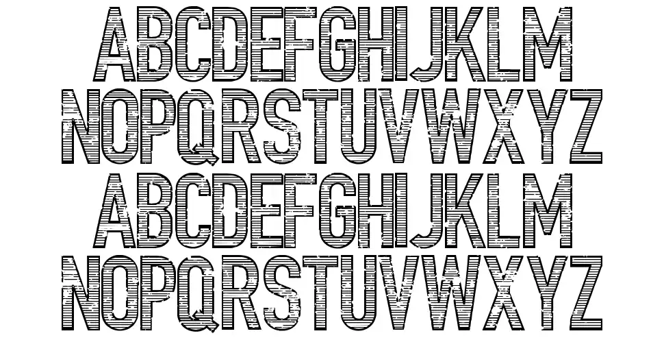 Trailer Park Lane font specimens