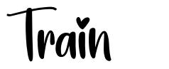 Train font