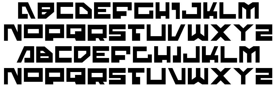 Trajia font specimens