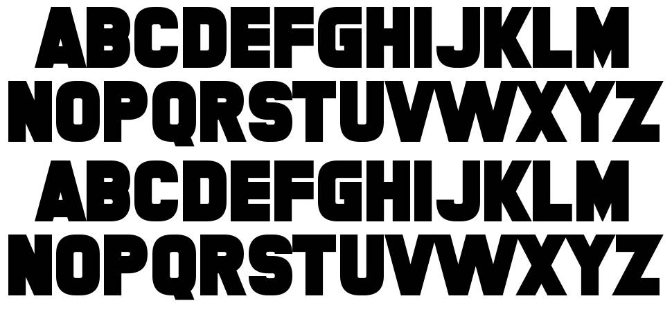 Trample Over Beauty font specimens