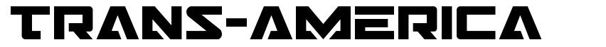 Trans-America font
