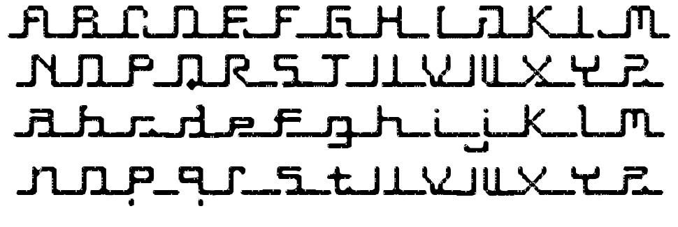 Transcript フォント 標本