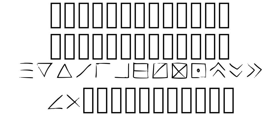 Transcription font specimens