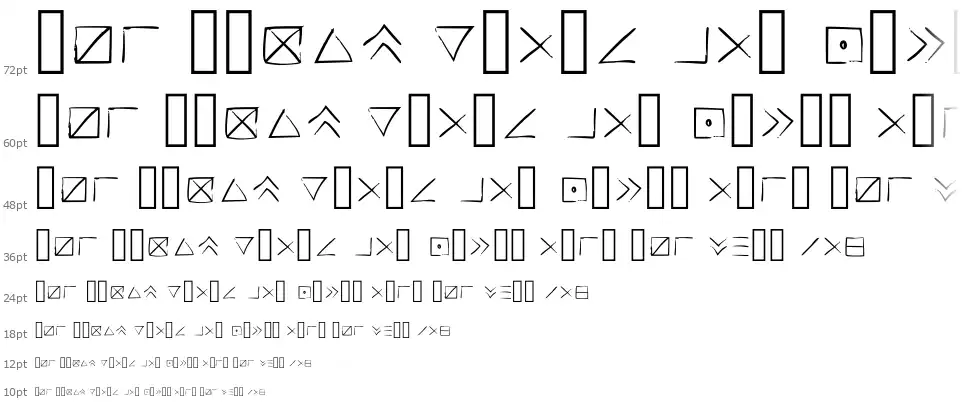 Transcriptionfont waterfall