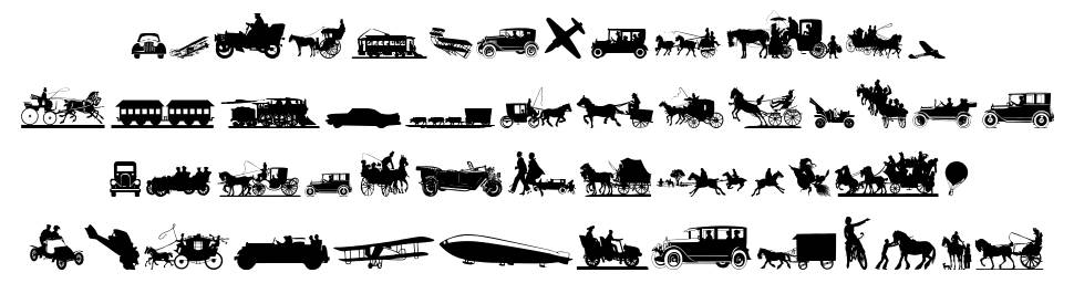 Transportation Dings fonte Espécimes