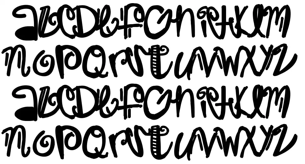 Trapstar Font Alphabet