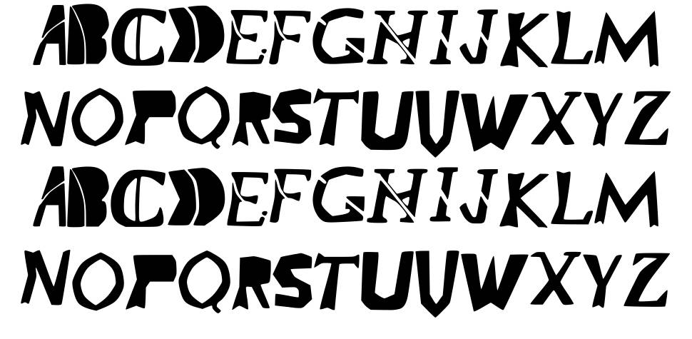 Trapcode Form font specimens