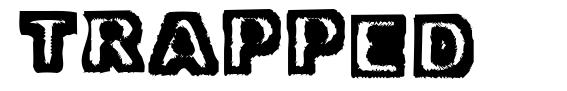 Trapped font