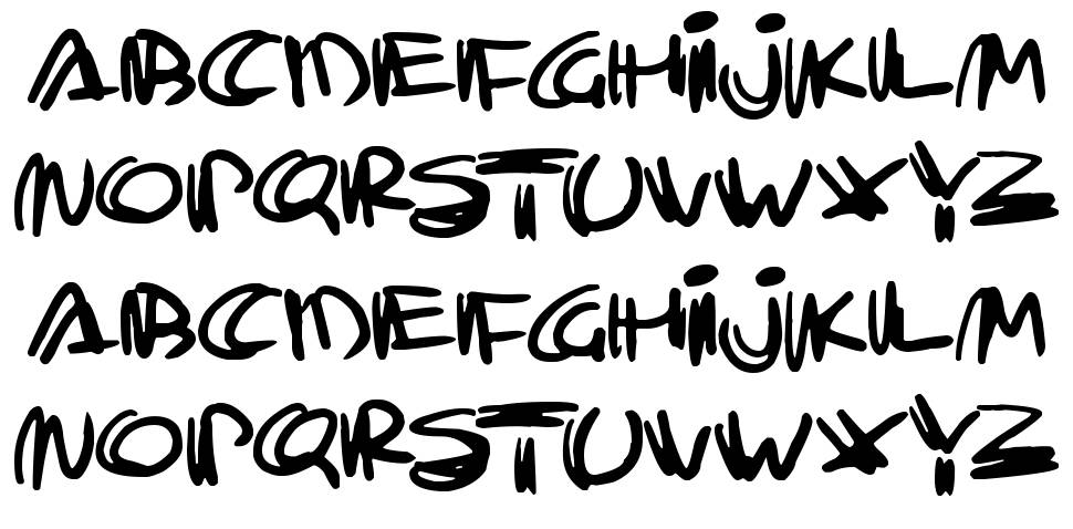 Trashtalk font specimens