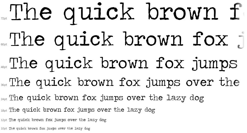 Traveling Typewriter font by Carl FontRiver