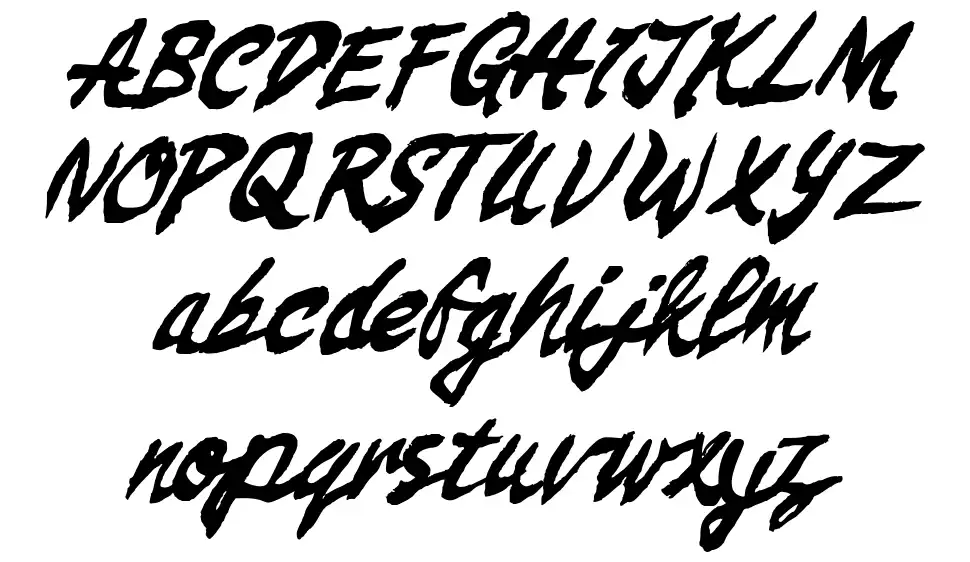 Tree Shootsfont specimens