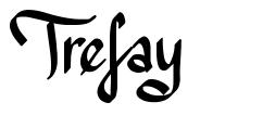 Trefay шрифт