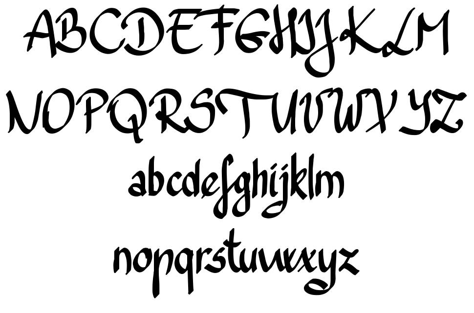 Trefay font specimens
