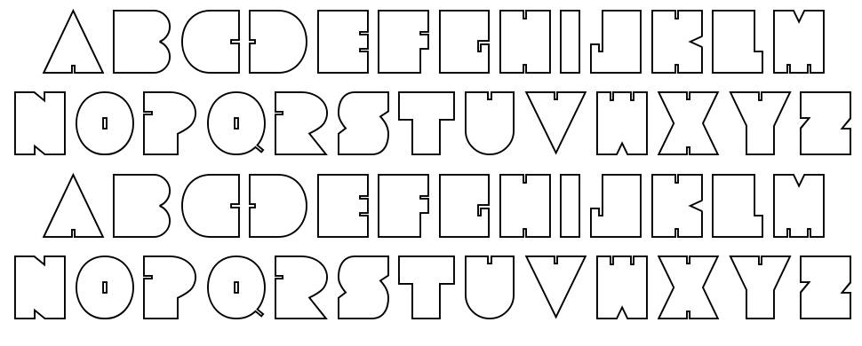 Tresdias 字形 标本