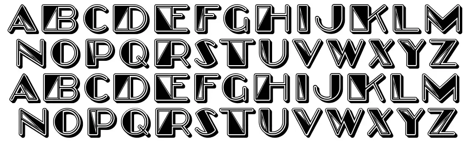 Triangle font by Vladimir Nikolic - FontRiver