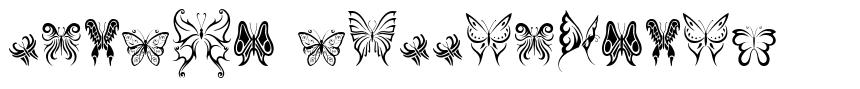 Tribal Butterflies písmo