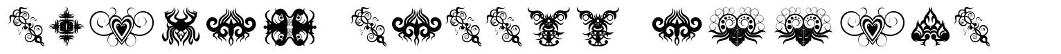 Tribal Tattoo Addict шрифт