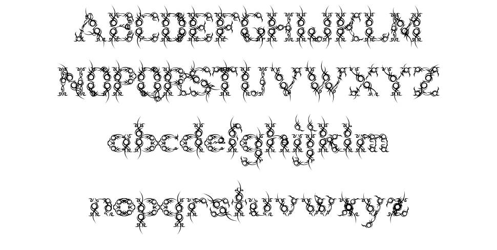 Tribou font Örnekler