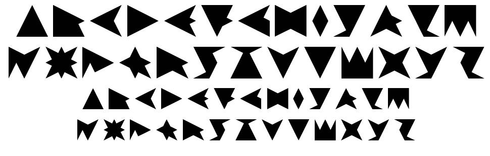 Trifont font Örnekler