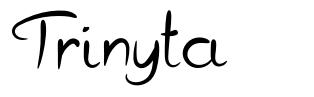Trinyta font