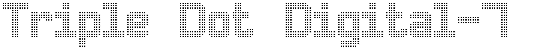 Triple Dot Digital-7 шрифт