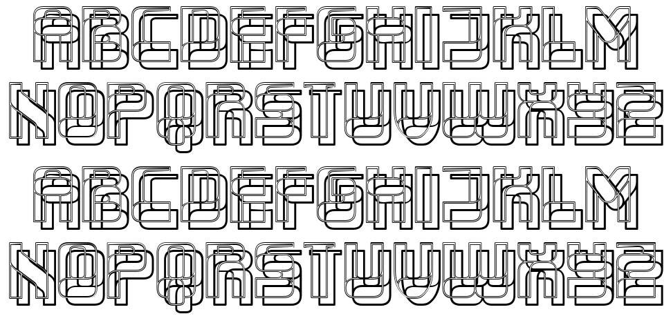 Triton 字形 标本