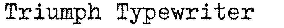 Triumph Typewriter font