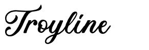 Troyline font