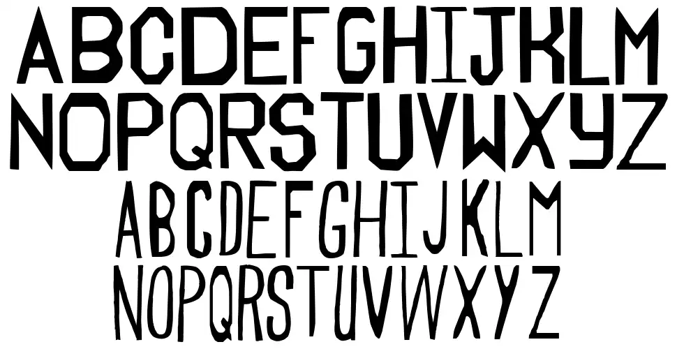 Truebloodfont specimens