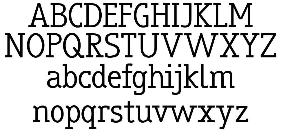 Truebo Serif carattere I campioni