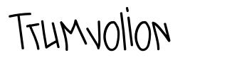 Trumvolion font