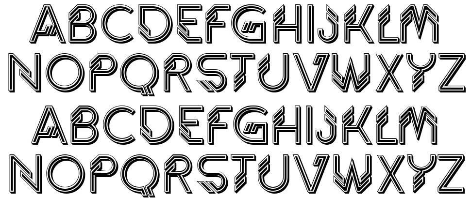 Trylogy font specimens