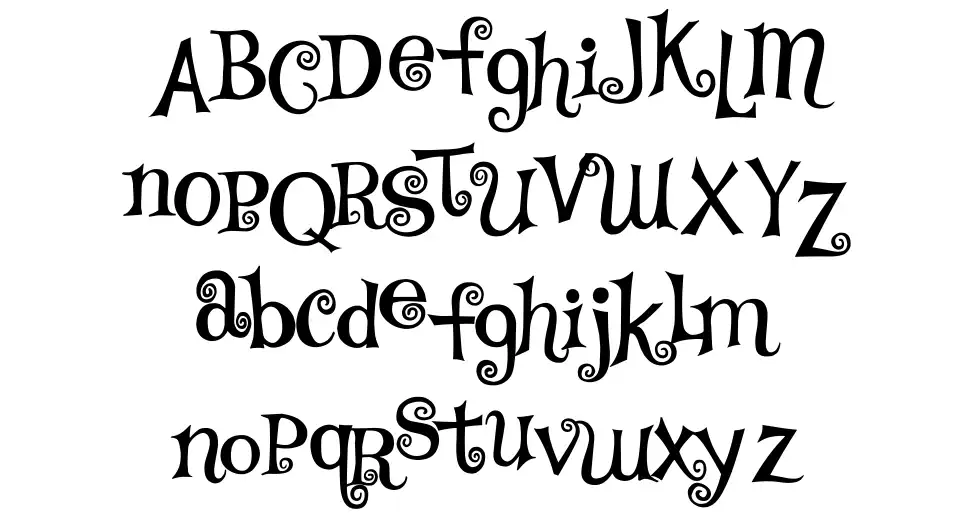 TS Curly font by Steve Ferrera FontRiver