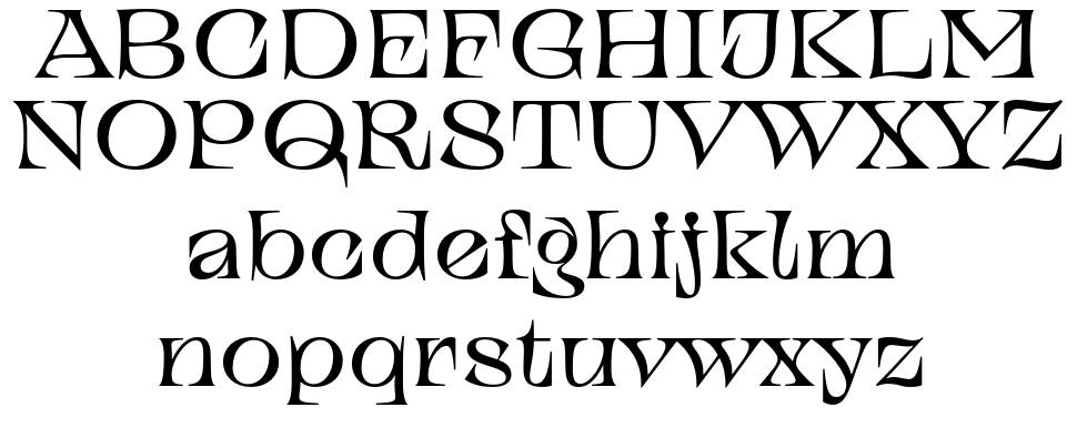 TT Alientz Serif font specimens