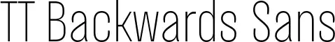 TT Backwards Sans