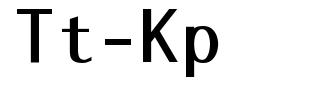 Tt-Kp шрифт