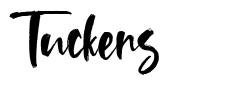Tuckers шрифт