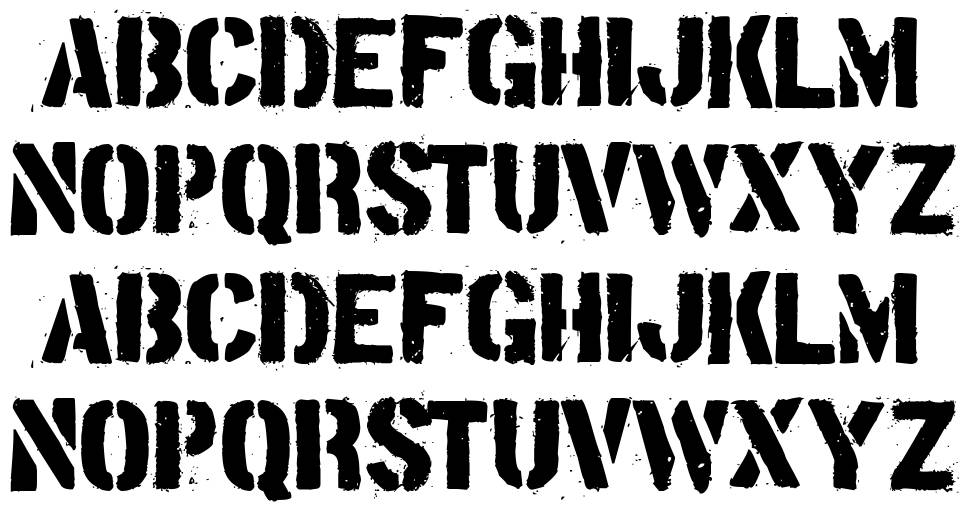 Tudor Victors 字形 标本
