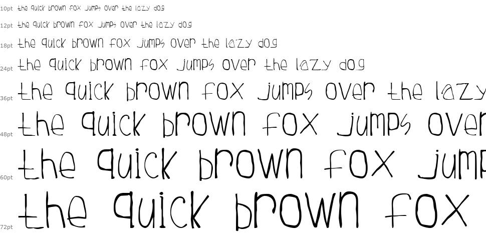 Tuesday font Waterfall