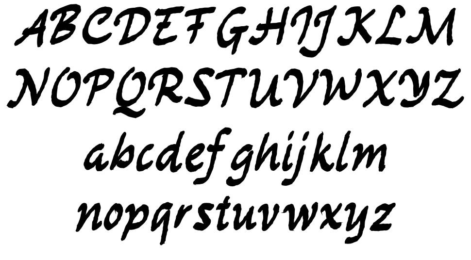 Tulisian písmo Exempláře