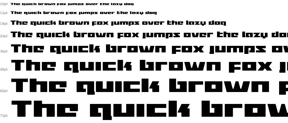 Turbo Charge font Waterfall