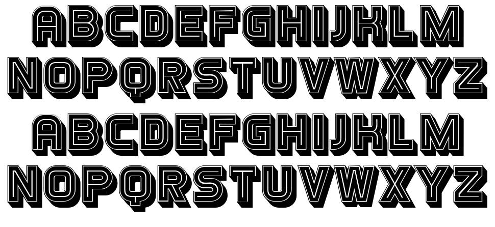 Turnabout font specimens