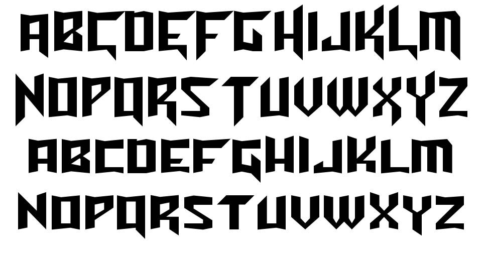 Turok font specimens