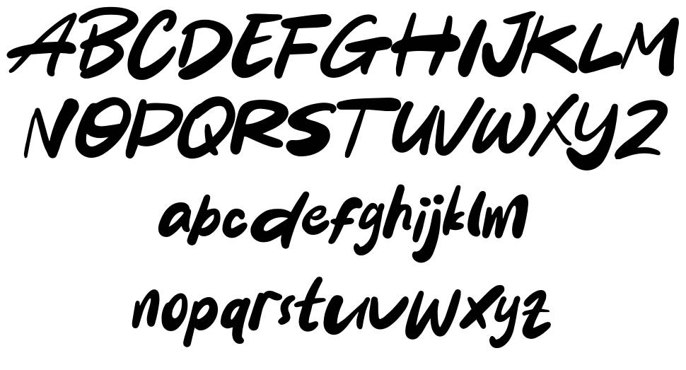 Tuwir font specimens