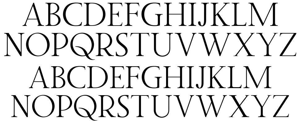 Twice Writing Serif písmo Exempláře