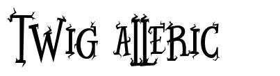 Twig Alleric font