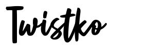 Twistko font