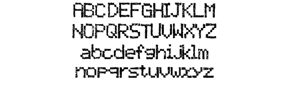 Twisty Pixel 字形 标本