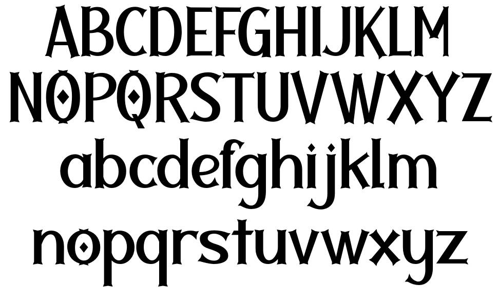 Twolank font specimens