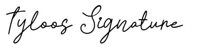 Tyloos Signature font